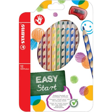 STABILO EASYcolors Buntstift für Rechtshände