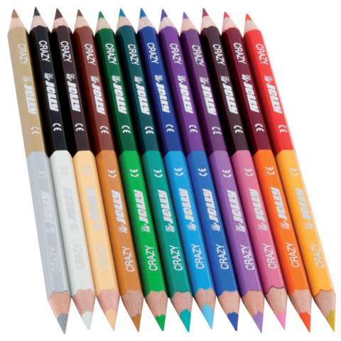 Superstick Doppelfarbstift bietet mit 12 Stiften insgesamt 24 Farben
