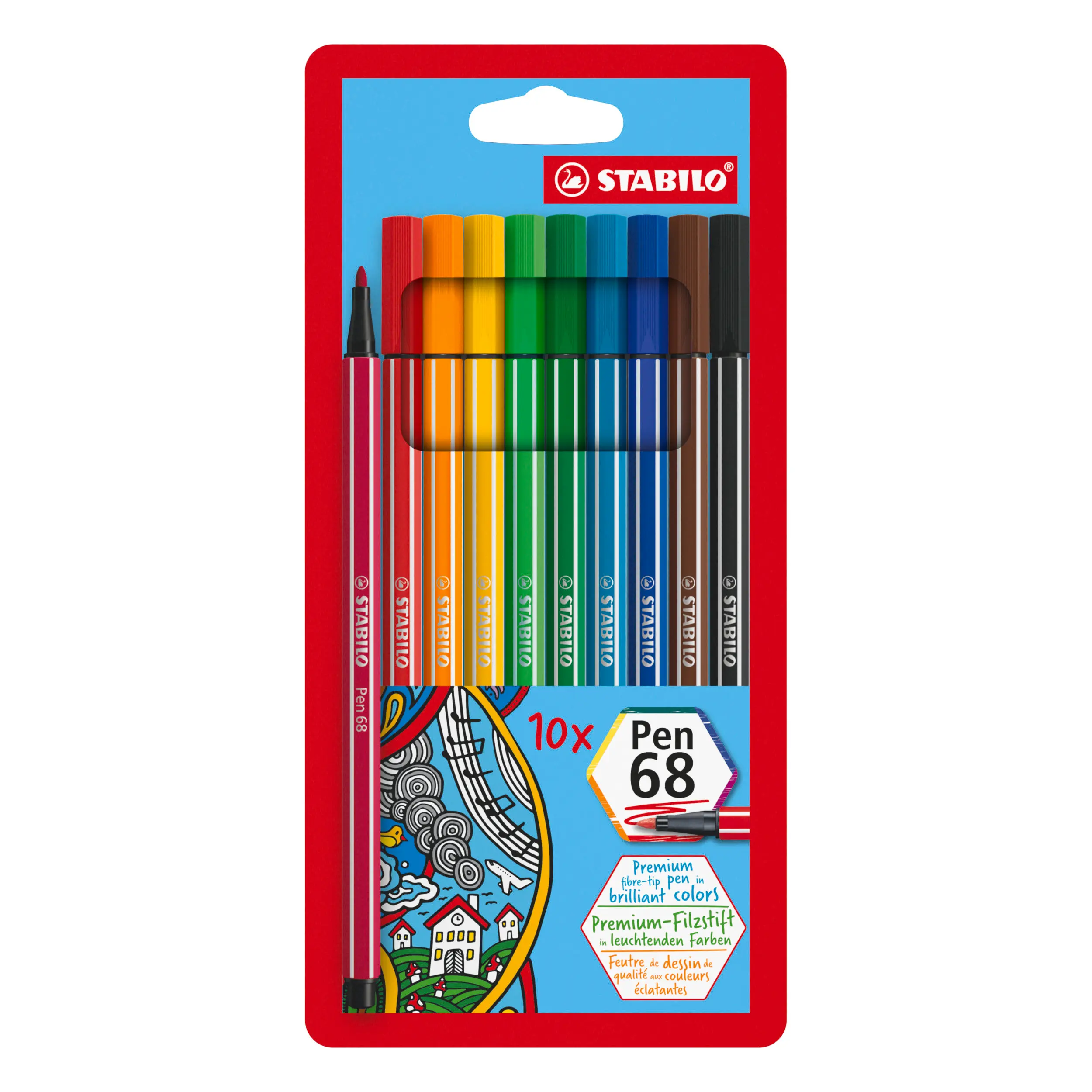 STABILO Fasermaler Pen 68,
