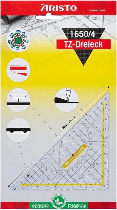 ARISTO TZ-Dreieck 1650/4 – 25 cm mit Griff