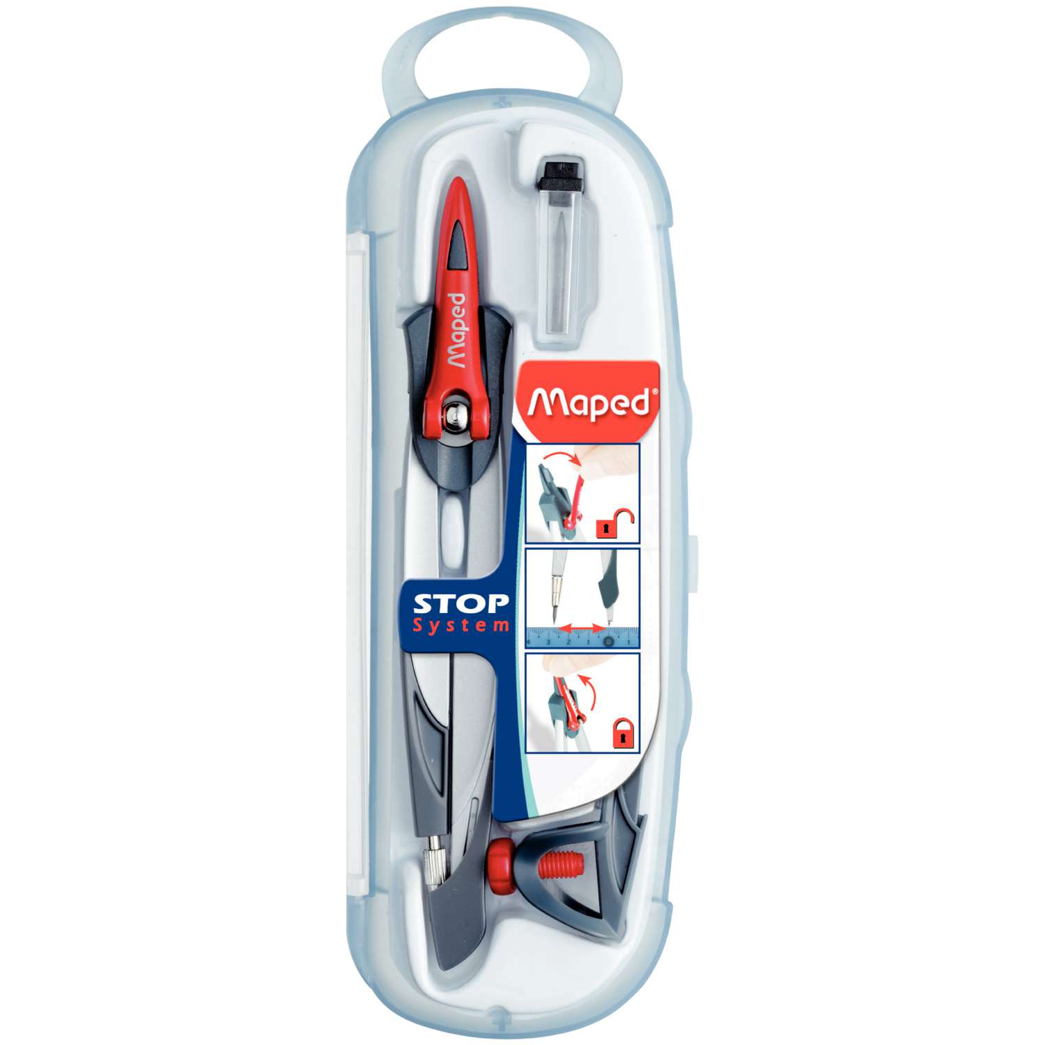 Maped Zirkelkasten STOP SYSTEM – 3-teilig